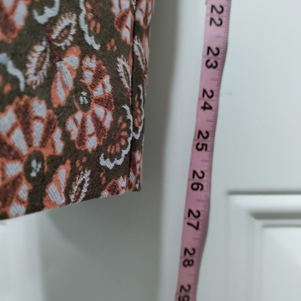 Anthropologie Slim Fit Pasley Floral Prairie Print Boho Festival Trouser  2 - Picture 10 of 12